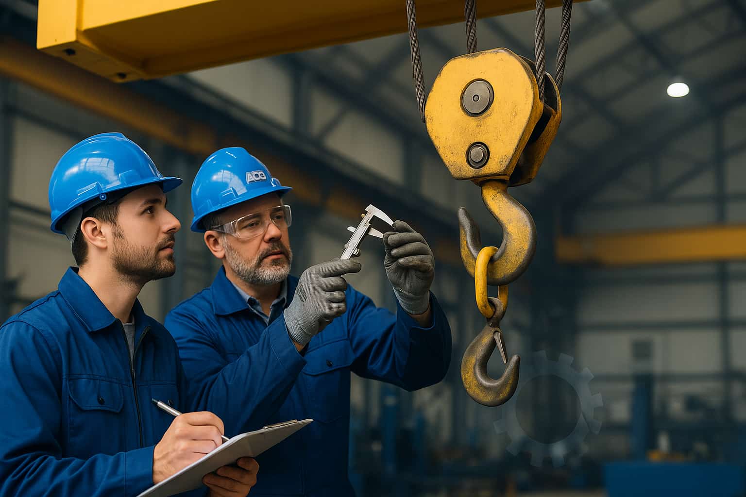 کنترل هم‌راستایی ریل و چرخ جرثقیل با ابزار دقیق توسط تیم فنی ACG